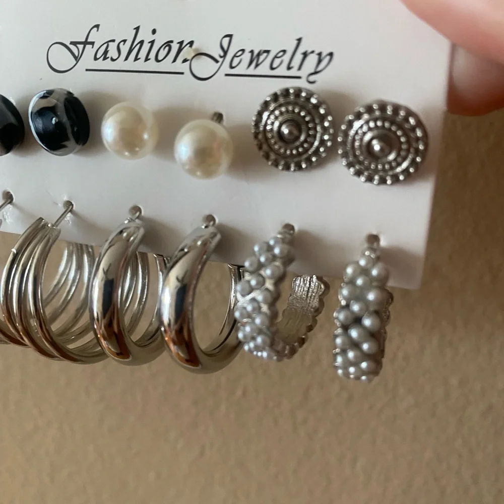 NEW silver fashion jewelry set